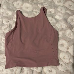 Lululemon PINK TAUPE HIGH NECK ALIGN TANK. Size 4. Worn twice. Perfect condition